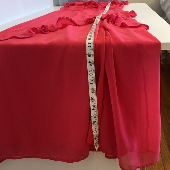 Lulus Love From Above Pink Ruffled Surplice Maxi Dress Size Small - Picture 13 of 16
